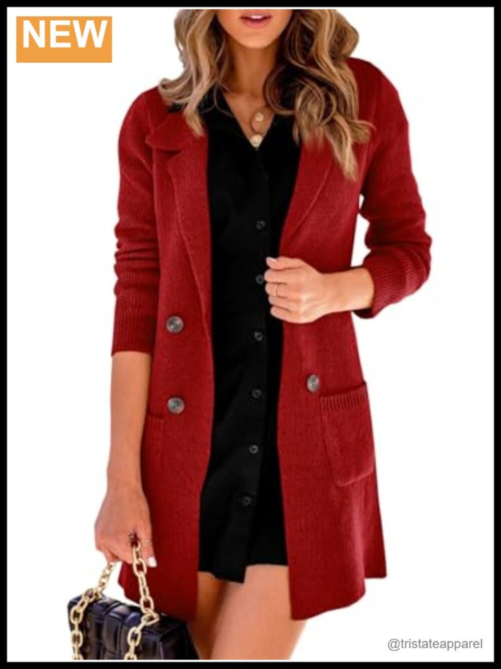 Women Open Front Cardigan Long Sleeve Lapel Collar Lightweight Knit Layering